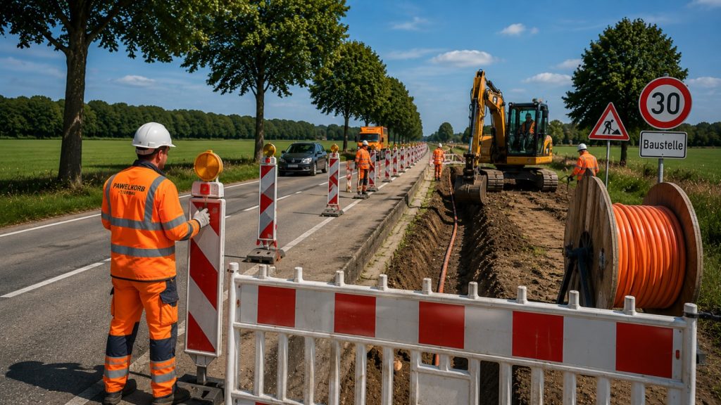 Glasfaserausbau Tiefbau Nachunternehmer